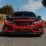HONDA CIVIC TYPE R FK8 CARBON FRONTLIPPE 2-TLG. JS RACING STYLE -INKL.MATERIALGUTACHTEN-