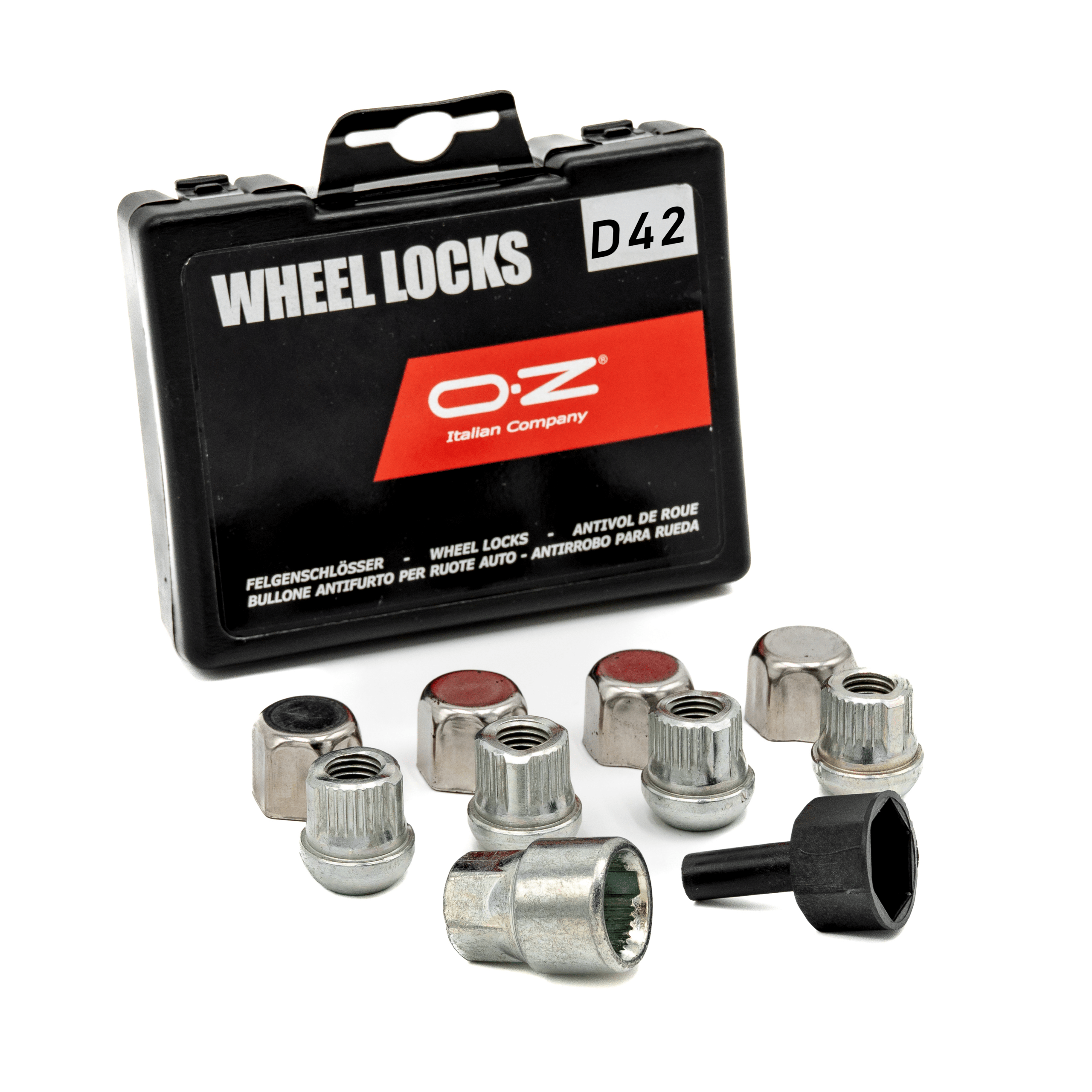 OZ FELGENSCHLOSS D42 KUGELBUND MUTTER M14X1,5 X 32 SCHLÜSSELWEITE 19