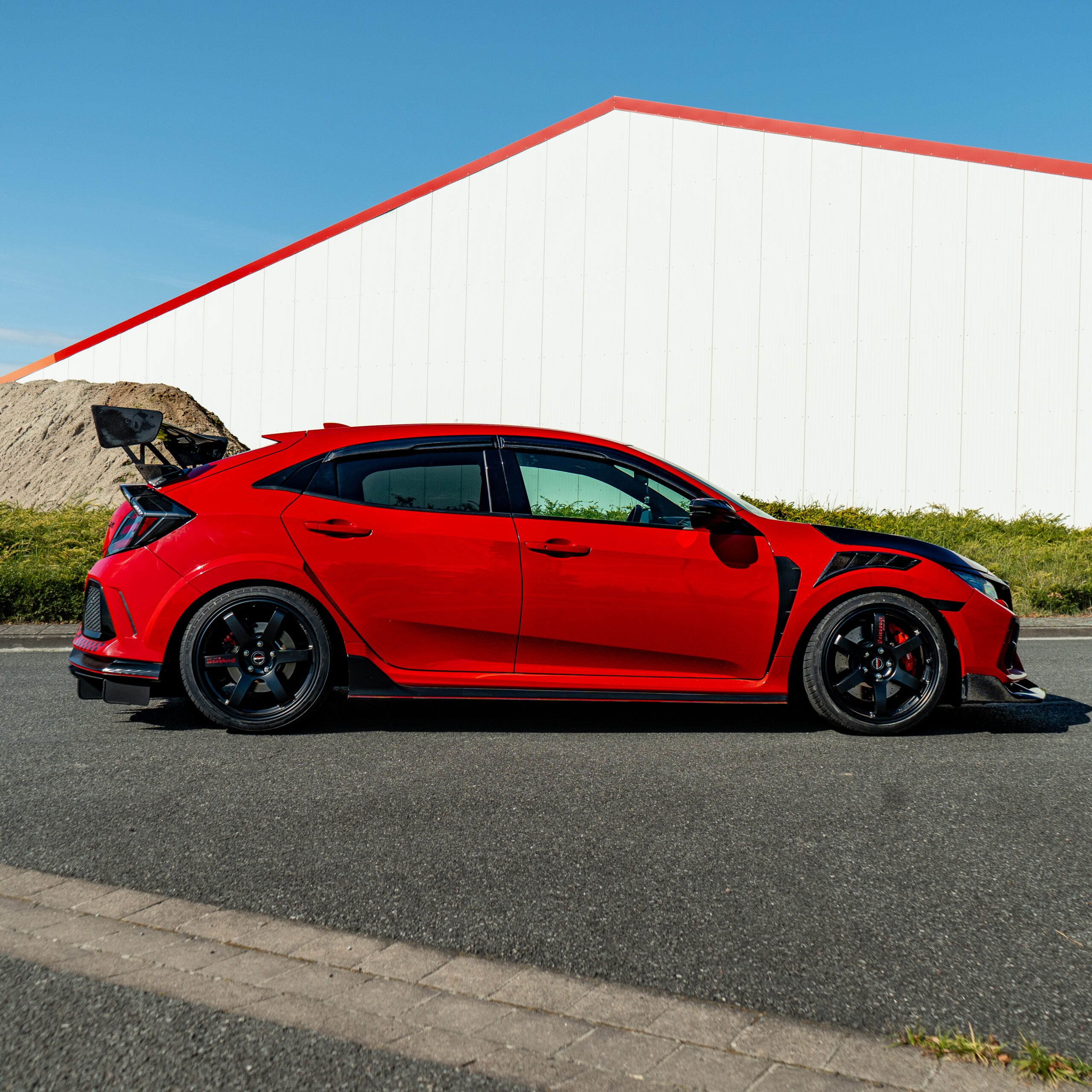 HONDA CIVIC TYPE R FK8 CARBON SPOILER POLYBAUER F11 INKL. TGA